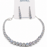 Elegant Tennis Necklace Set
