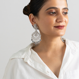 Diamond Long Chandelier Earrings