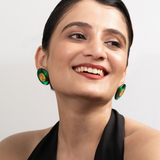 Green Onyx Mesh Earrings