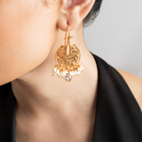 Embossed Floral Earrings