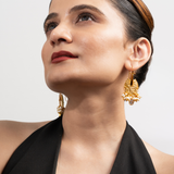 Embossed Floral Earrings