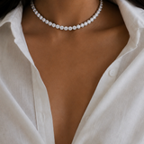 Elegant Tennis Necklace Set
