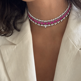 Nayra Elegance Set- Ruby Pink and Royal Blue