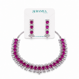 Nayra Elegance Set- Ruby Pink and Royal Blue