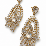 Floral  DiamondStone Statement Necklace Set