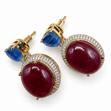 Multicolour Stone Statement Necklace Set