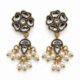 Chand Phool – Pearl Strand Kundan Pendant Set