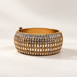 Jharokha – Baguette Grid Statement Kada