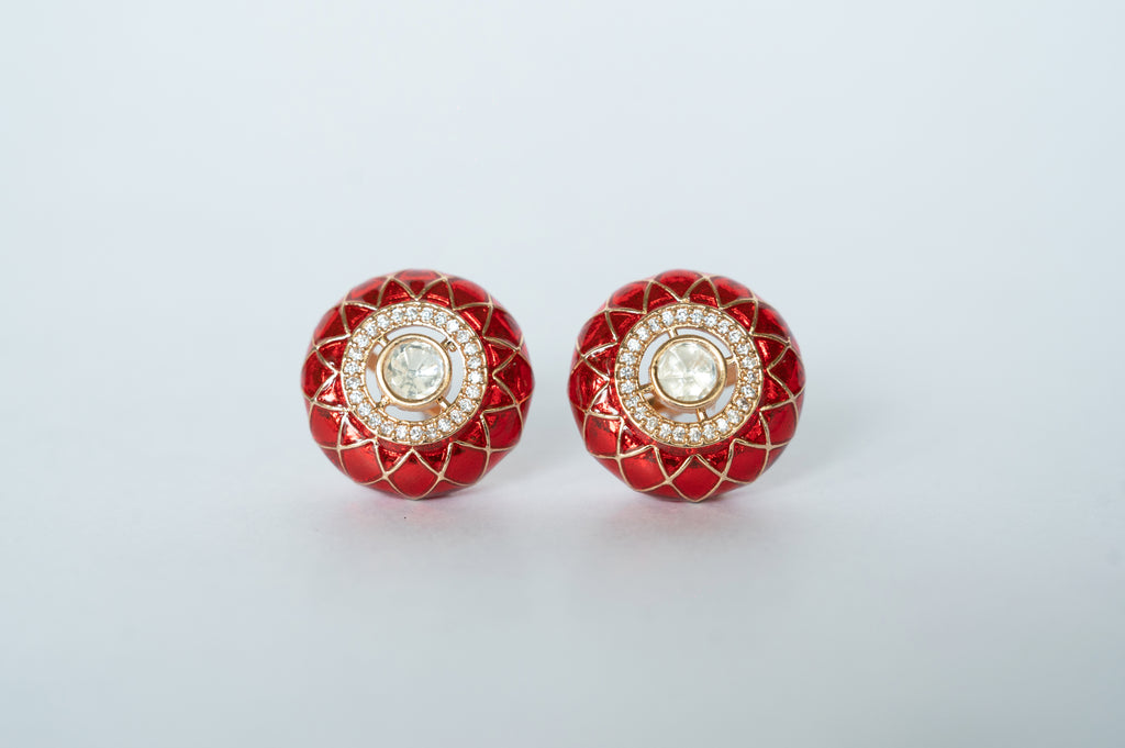 Gulnaar Enamel Studs