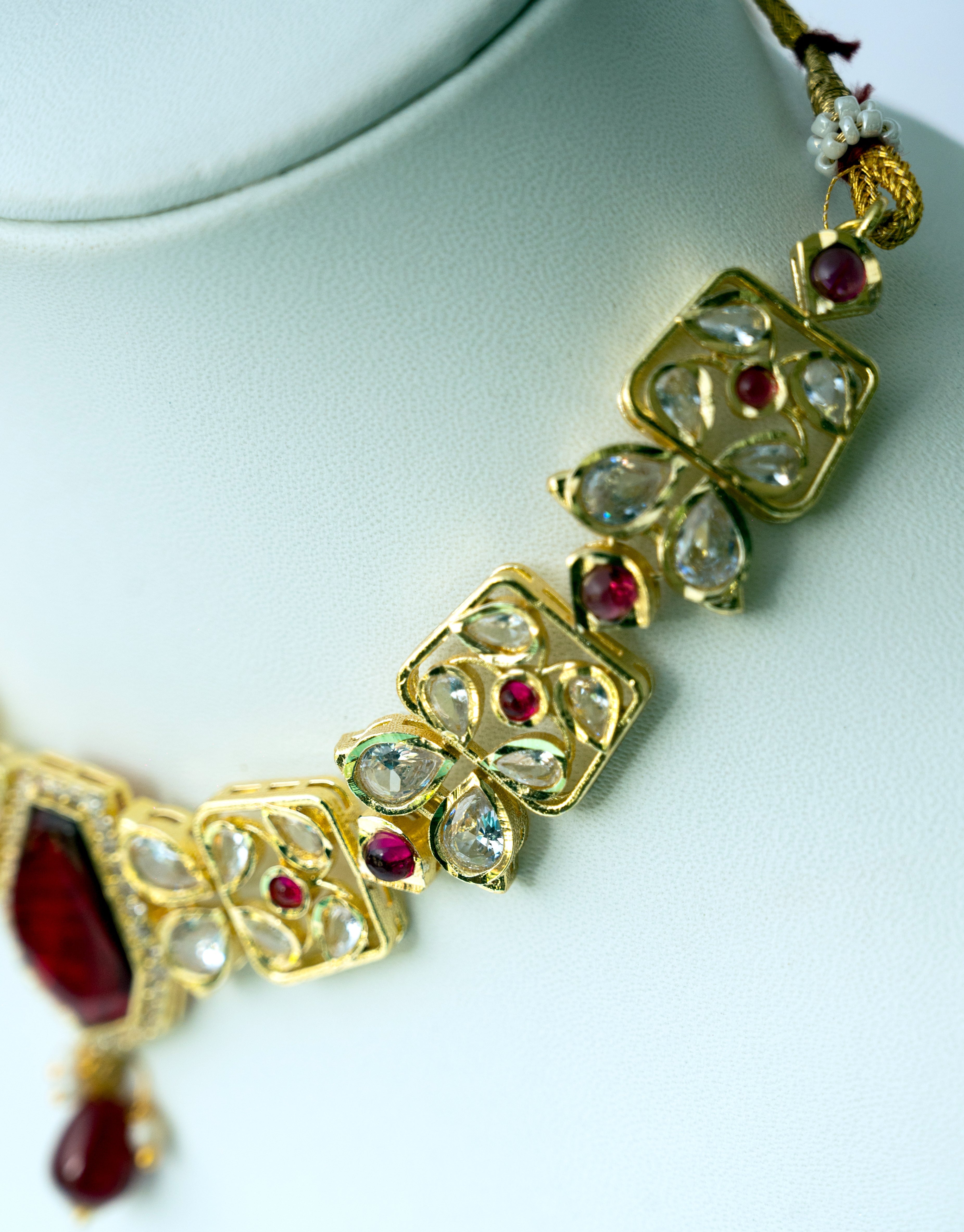 Rudrakanya Kundan Necklace Set