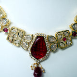 Rudrakanya Kundan Necklace Set
