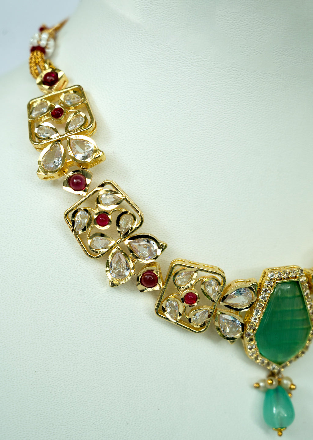 Rudrakanya Kundan Necklace Set