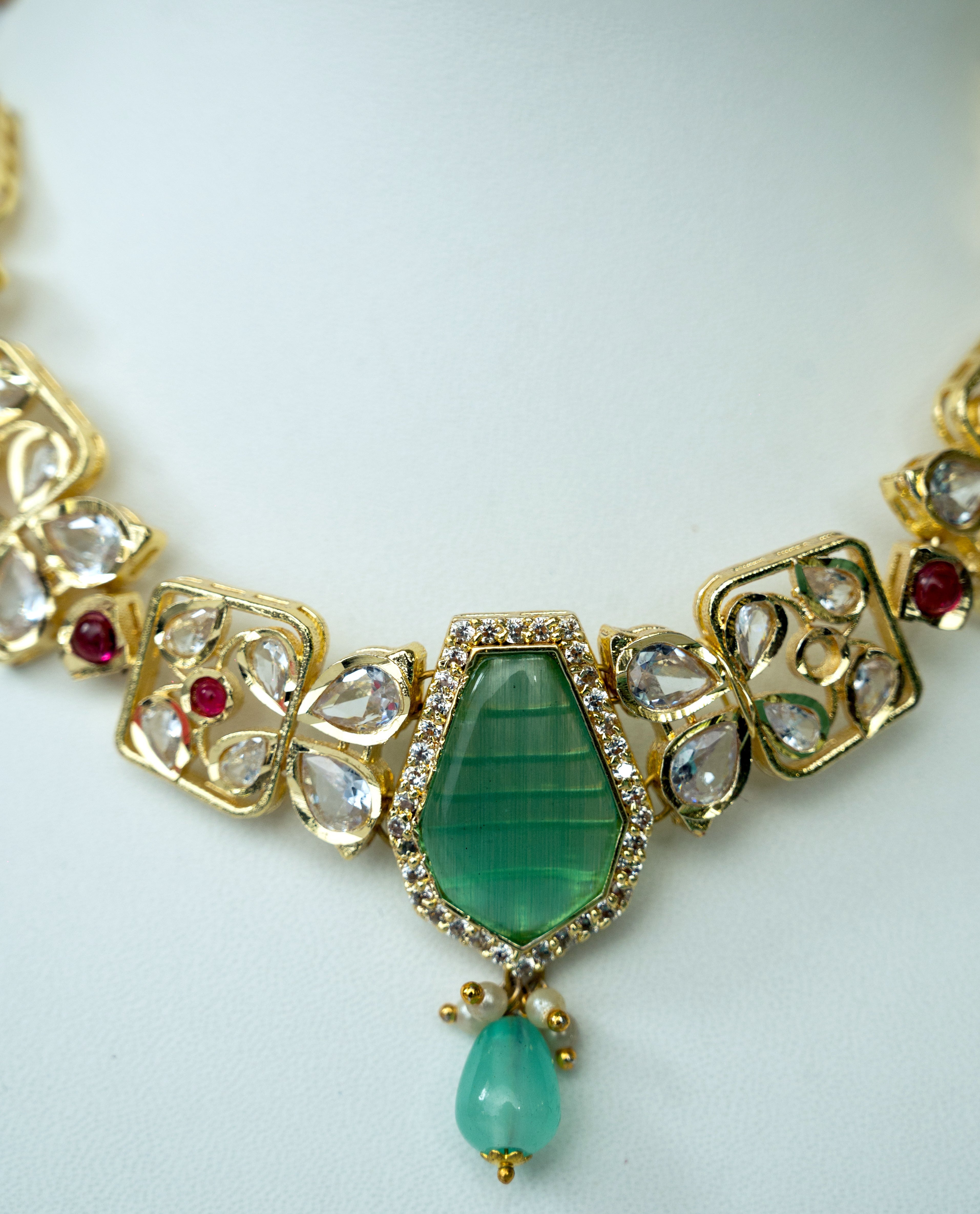 Rudrakanya Kundan Necklace Set