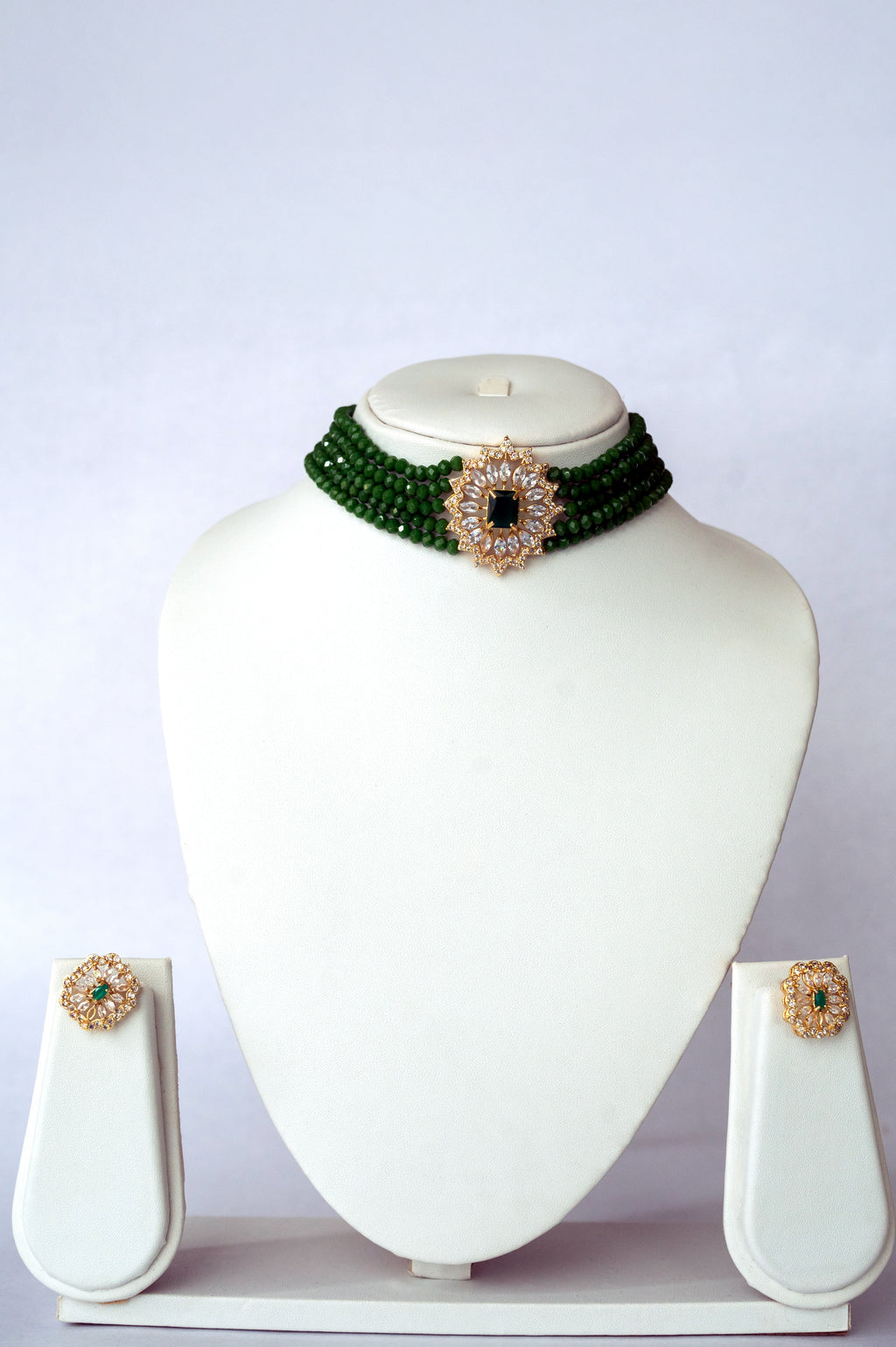 Meher Emerald Kundan Choker Set