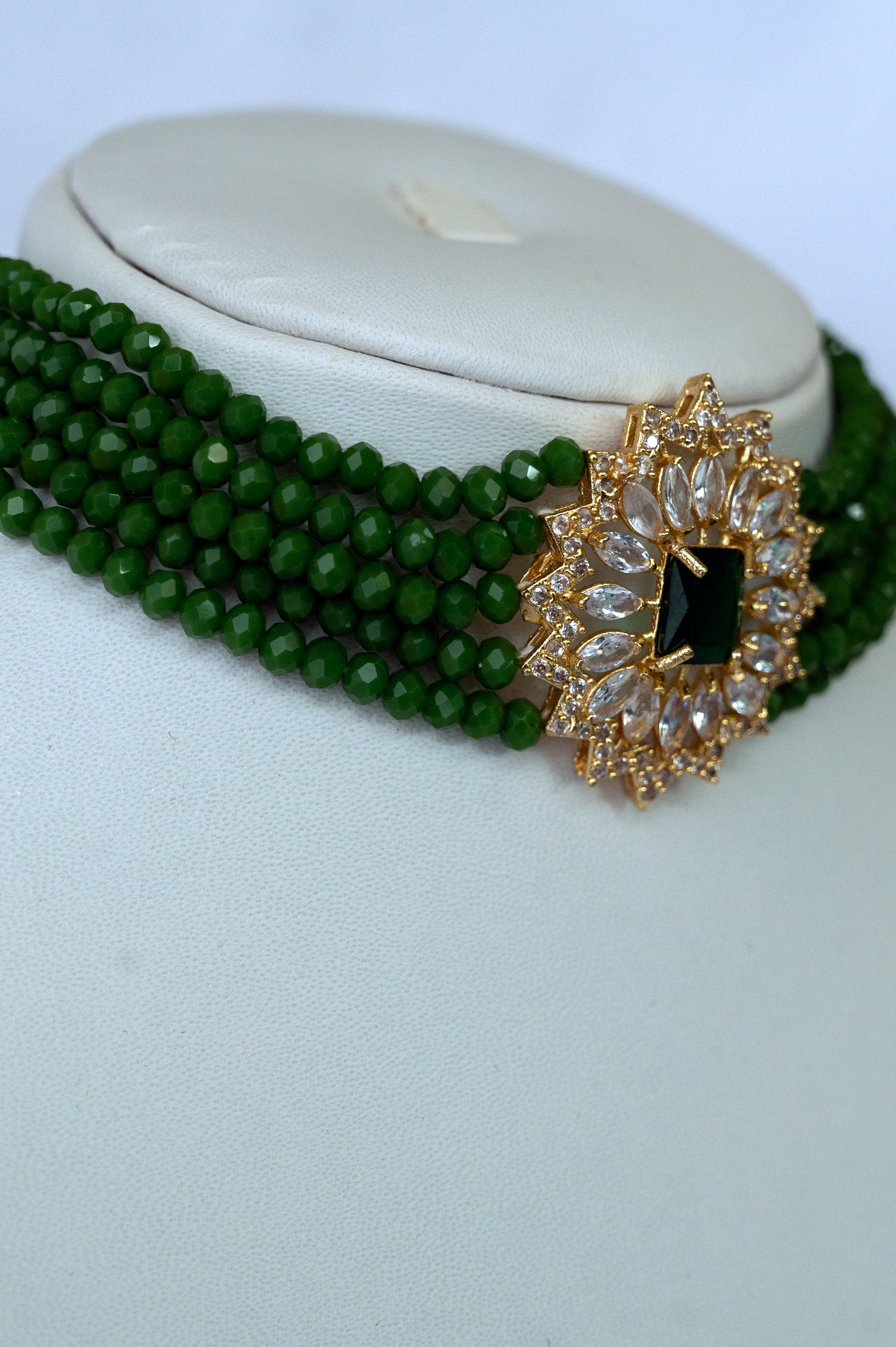 Meher Emerald Kundan Choker Set
