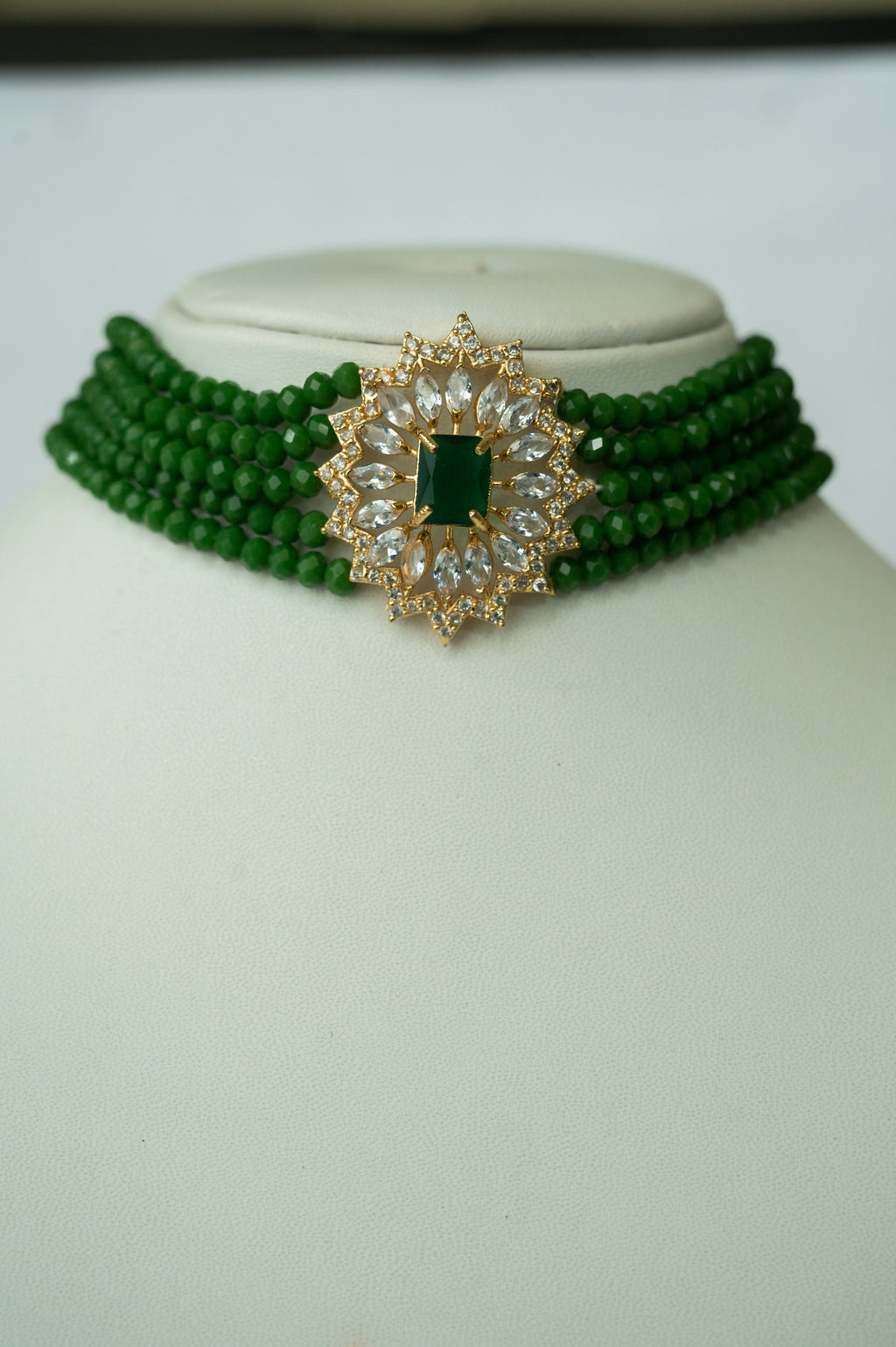 Meher Emerald Kundan Choker Set