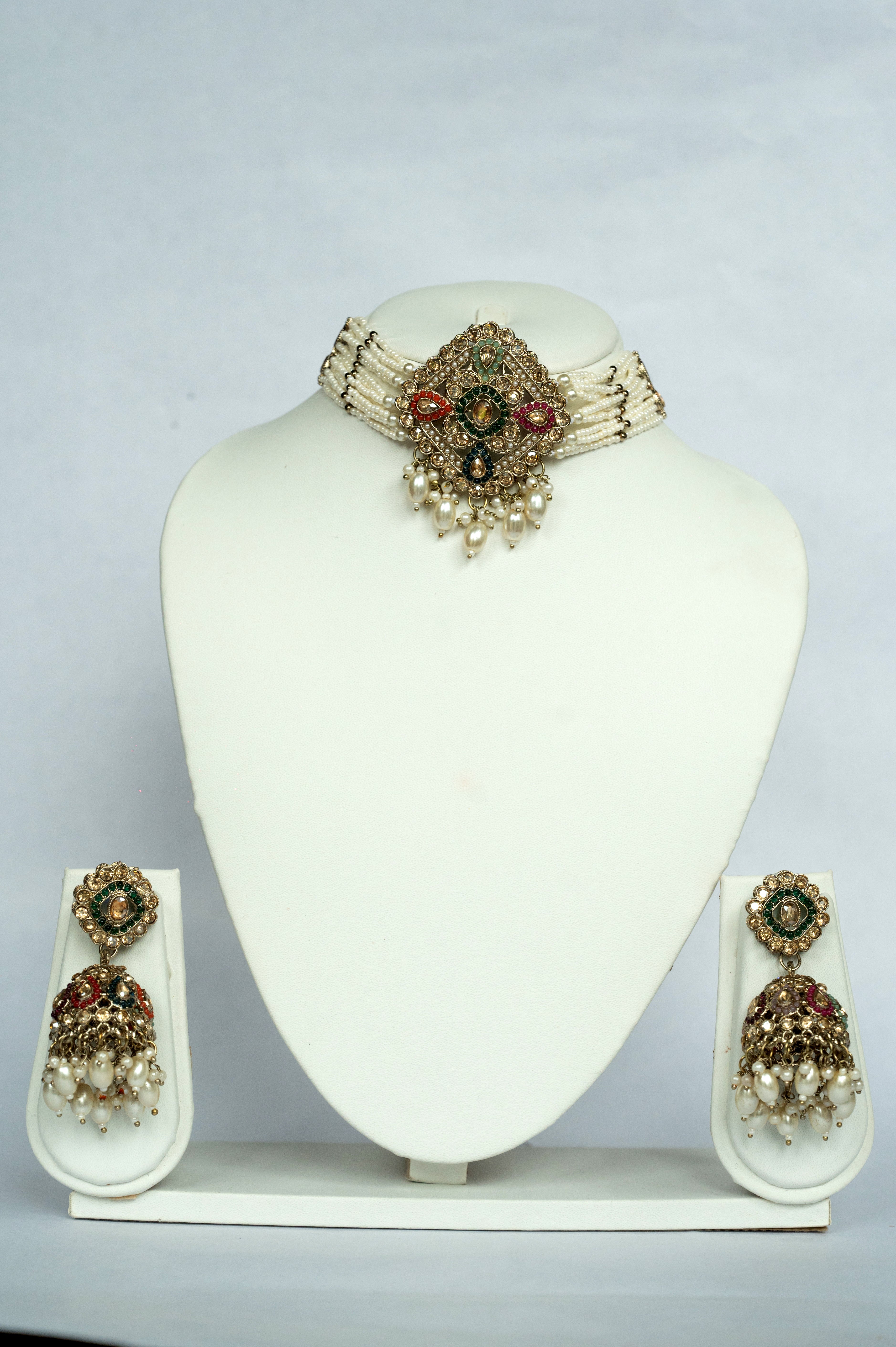 Deviya Navratna Choker Set
