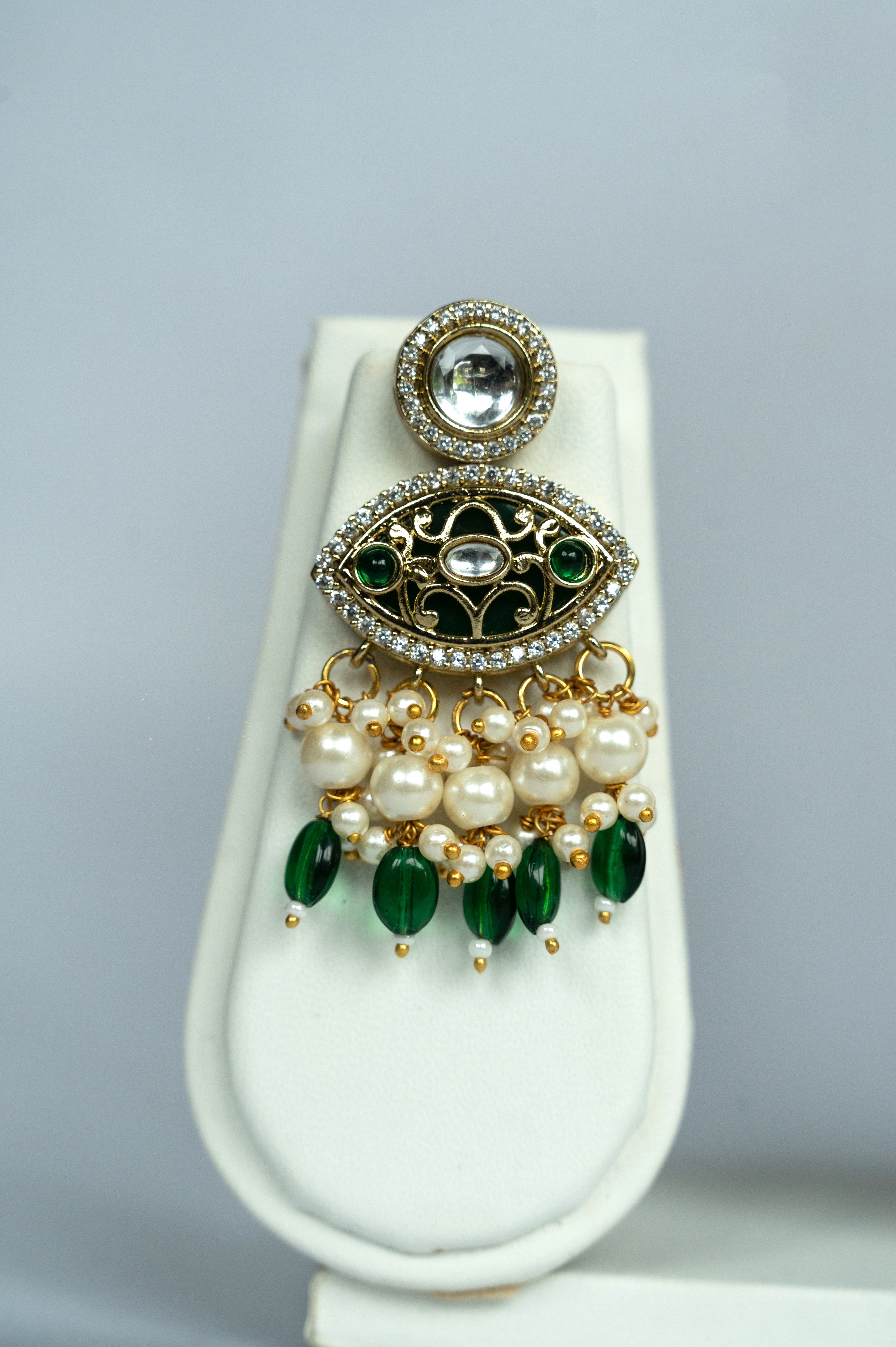 Maharani Haar with Emerald & Pearls