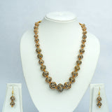 Gold & Black Beaded Necklace Set