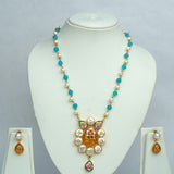 Meher Enamel & Pearl Necklace Set