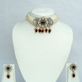 Rooh Ruby & Pearl Choker Set