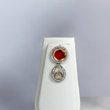 Zahra Ruby & Pearl Necklace Set