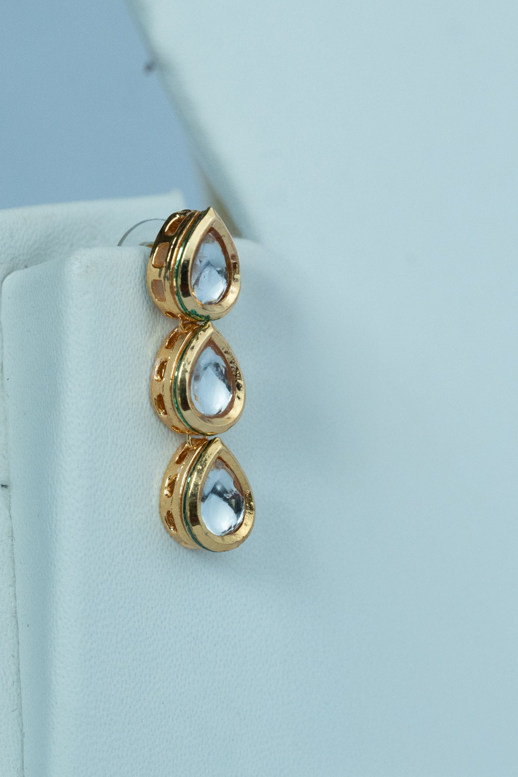 Classic Rajwada Kundan Set-in Oval, teardrop and round