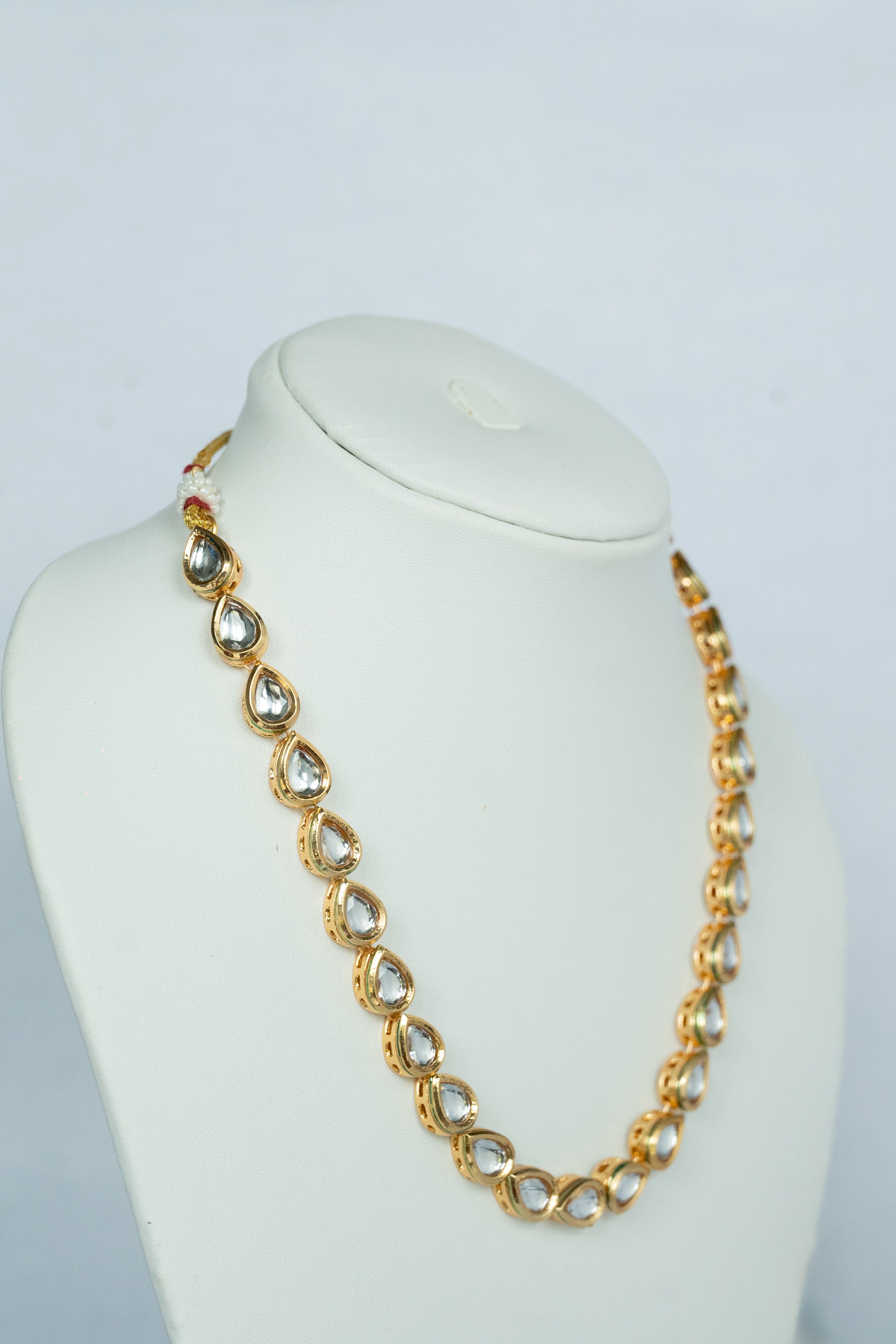 Classic Rajwada Kundan Set-in Oval, teardrop and round