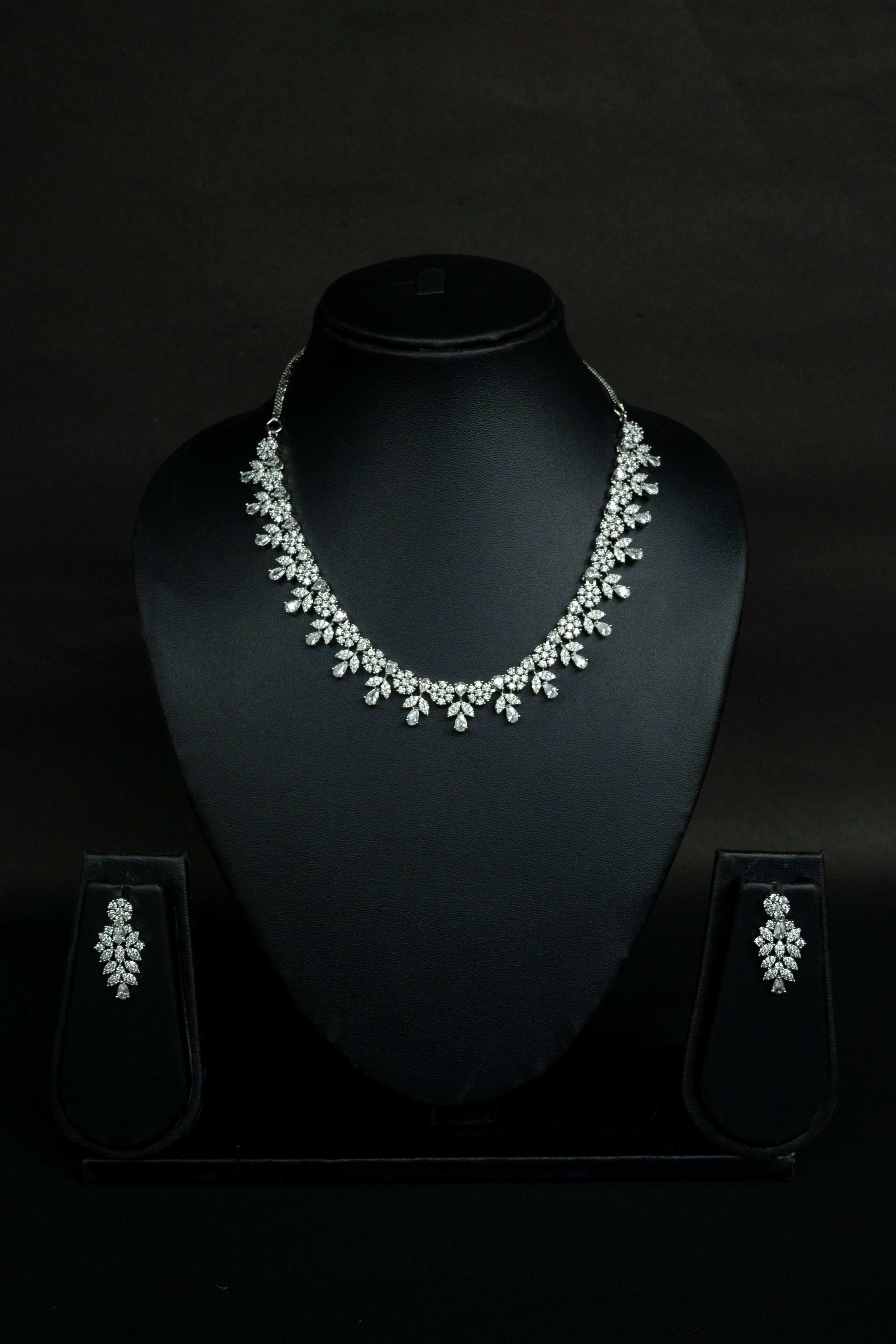 Sitara Diamond Bridal Necklace Set – Wedding & Festive Jewellery