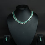 Rajwada Emerald Diamond Necklace Set – Available in Rich Emerald Green and Soft Pastel Green