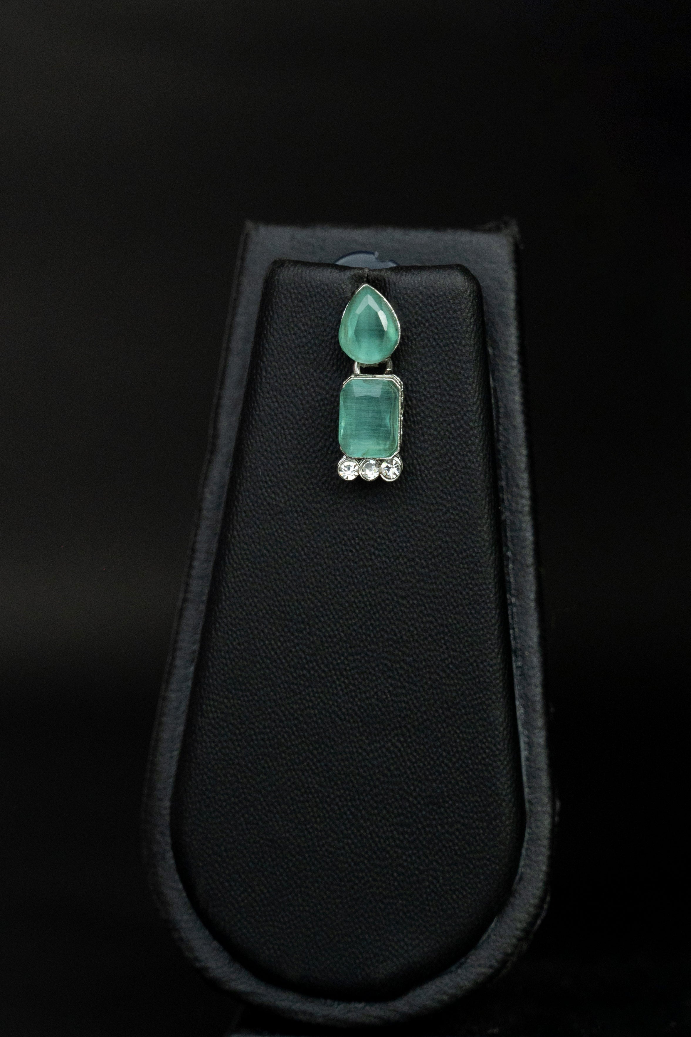 Rajwada Emerald Diamond Necklace Set – Available in Rich Emerald Green and Soft Pastel Green
