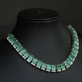 Rajwada Emerald Diamond Necklace Set – Available in Rich Emerald Green and Soft Pastel Green
