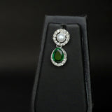 Timeless Charm Emerald & Pearl Necklace Set