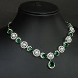 Timeless Charm Emerald & Pearl Necklace Set