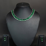 Rajwada Emerald Diamond Necklace Set – Available in Rich Emerald Green and Soft Pastel Green