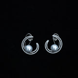 Moonlit Pearl Hoops