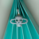 Stardust Skull Charm Pendant