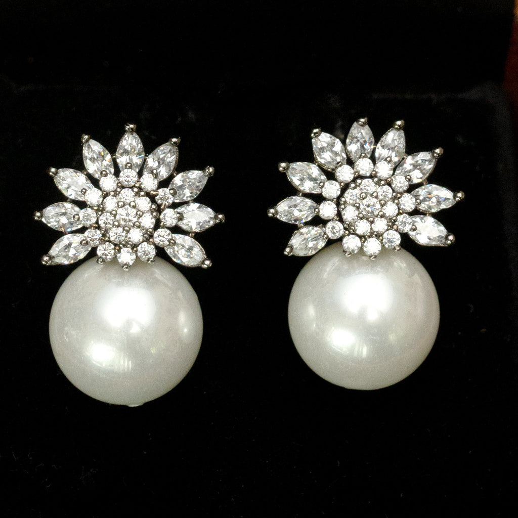 Pearl Blossom Earrings