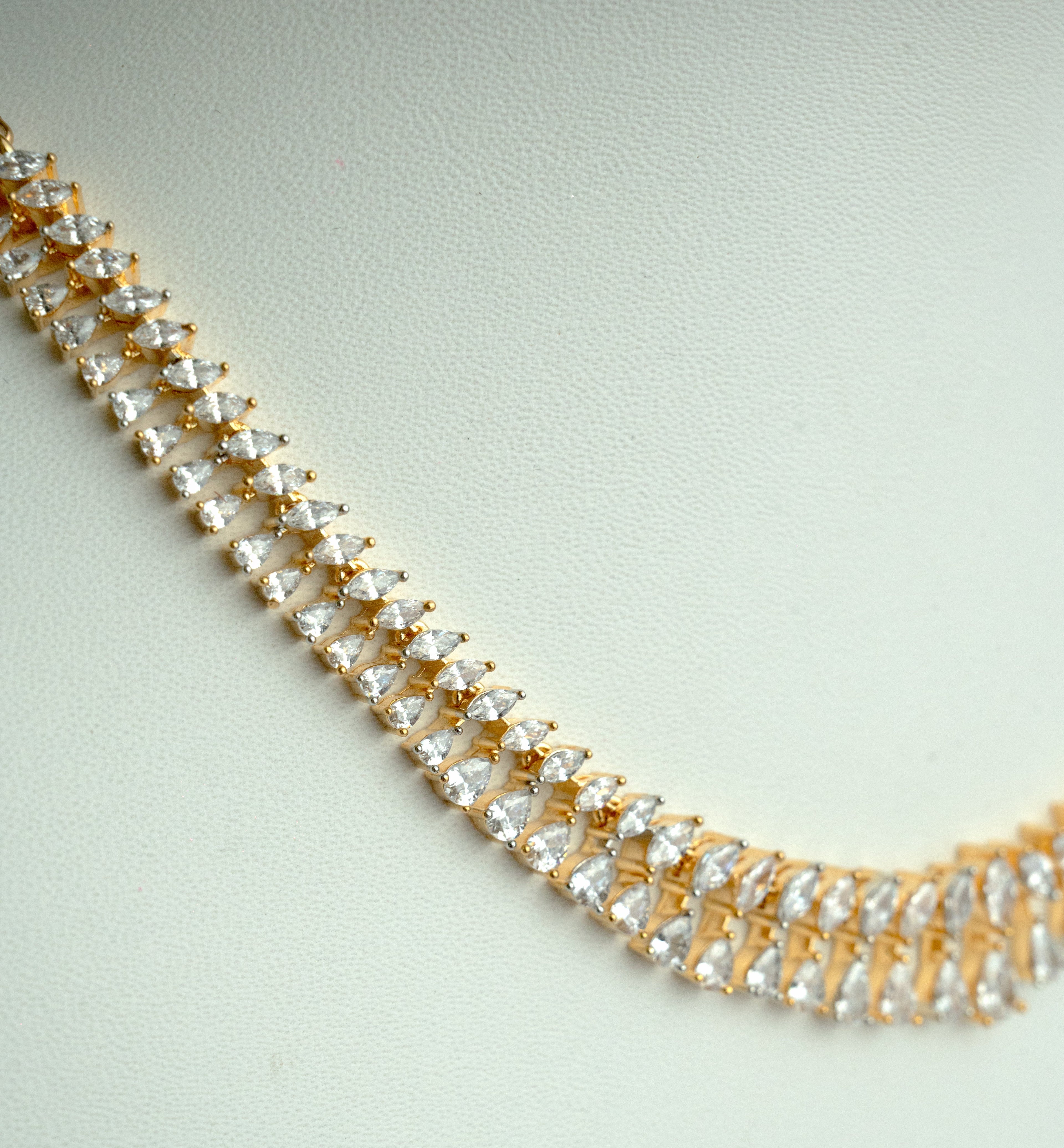 Diamond Dewdrop Necklace Set