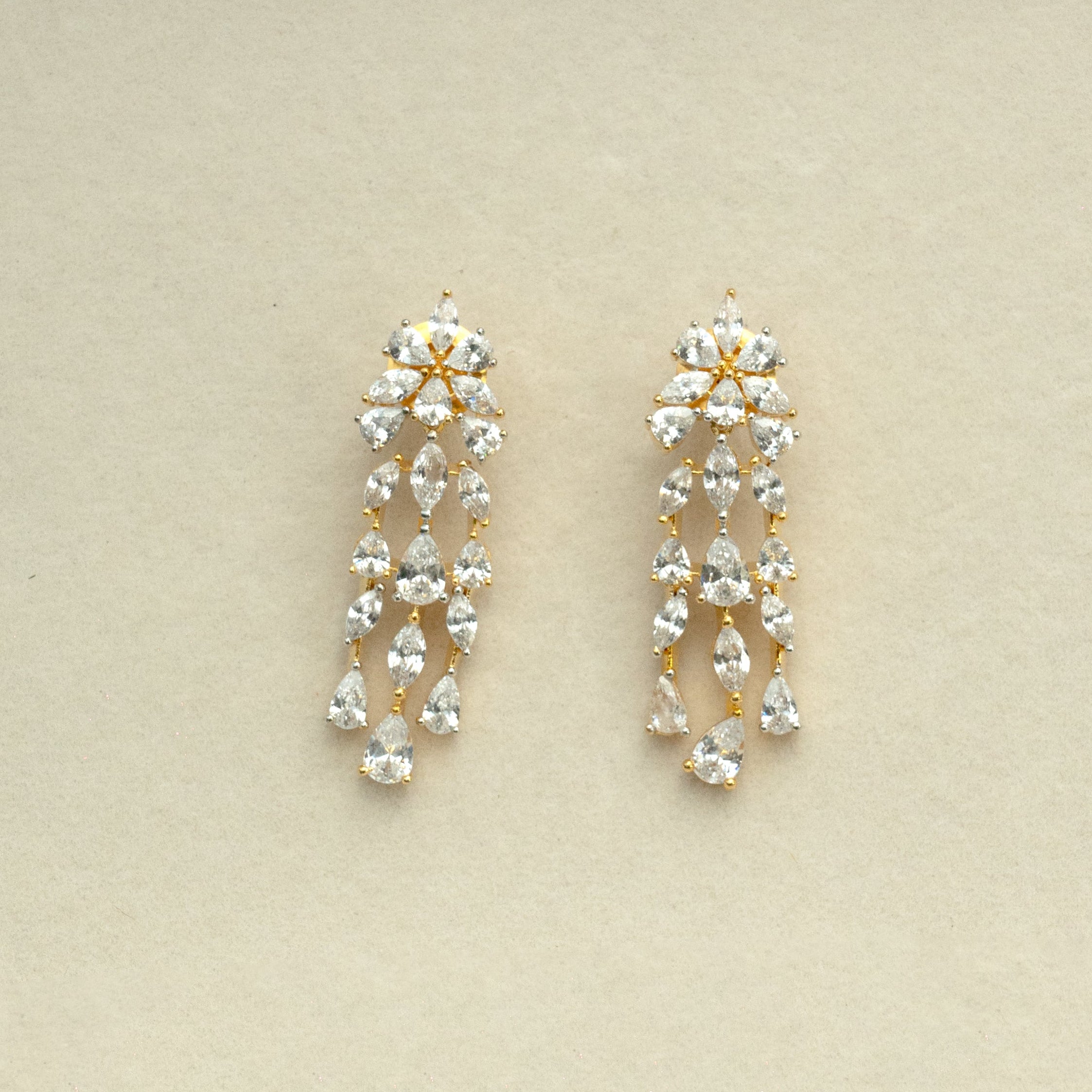 Diamond Dewdrop Necklace Set