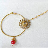Floral Kundan Radiance Nath
