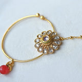 Floral Kundan Radiance Nath