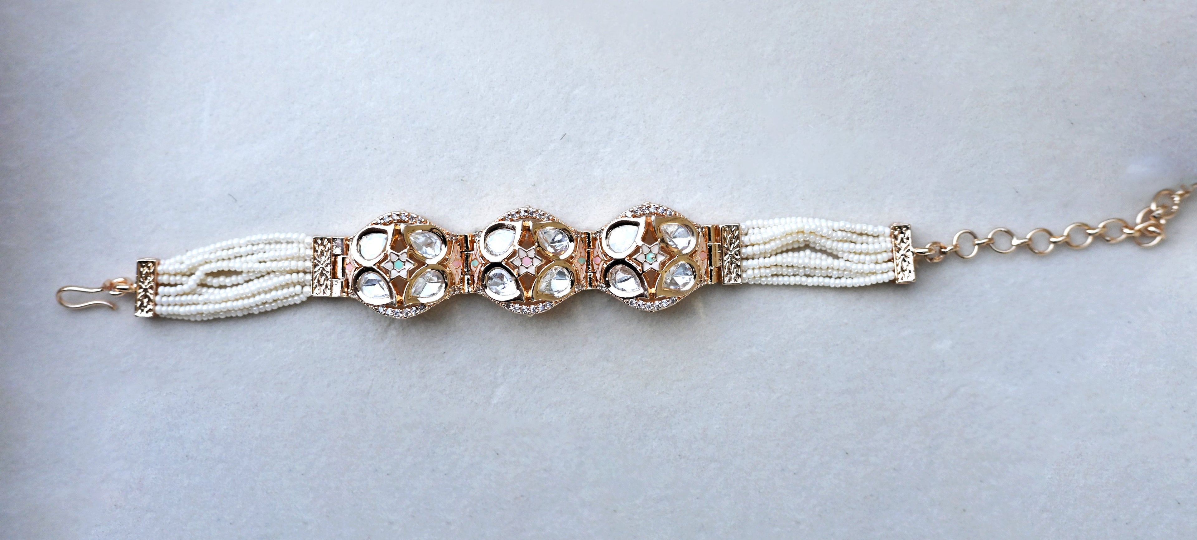 Royal Kundan Strings Bracelet