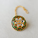 Meenakari Lotus Borla