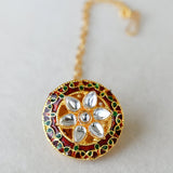 Meenakari Lotus Borla