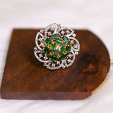 Green Majesty Bloom Ring