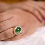 Emerald Moon Glow Ring