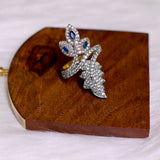 Sapphire Leaf Whisper Ring