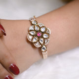 Kundan Kamal Bracelet