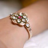 Kundan Kamal Bracelet